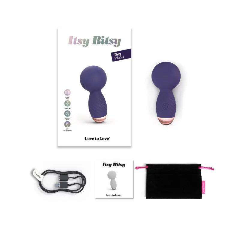 Love to Love Itsy Bitsy Rechargeable Silicone Mini Wand Vibrator - Buy At Luxury Toy X - Free 3-Day Shipping