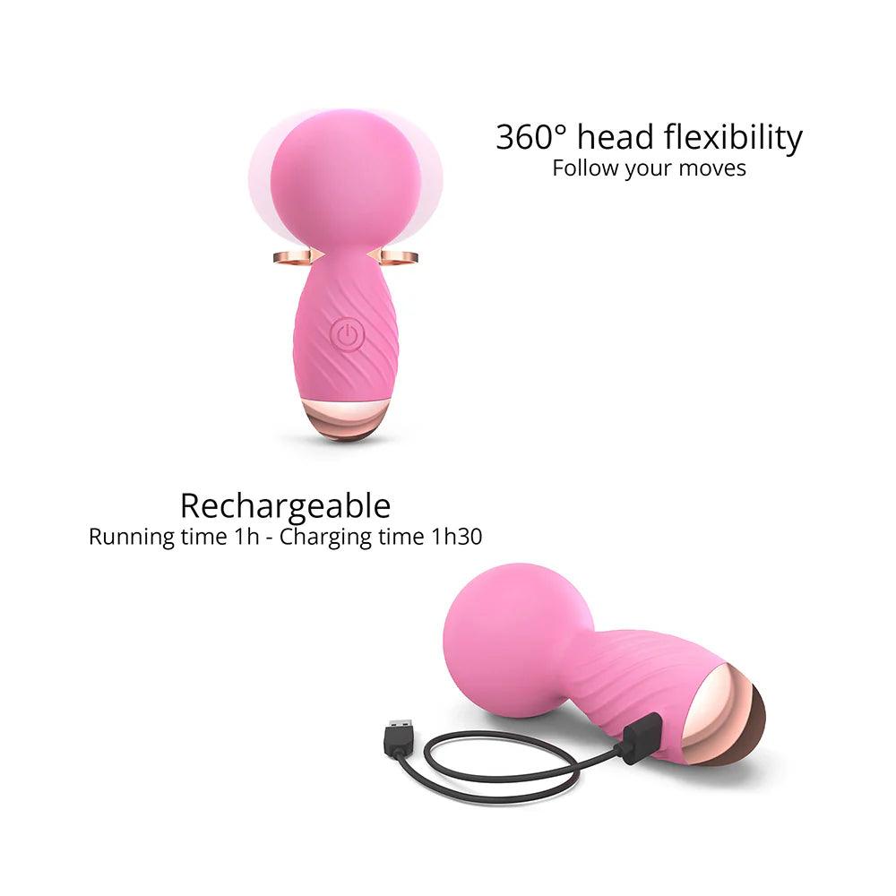 Love to Love Itsy Bitsy Rechargeable Silicone Mini Wand Vibrator - Buy At Luxury Toy X - Free 3-Day Shipping