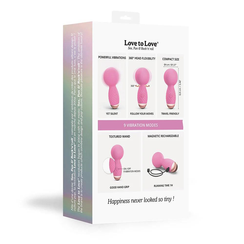 Love to Love Itsy Bitsy Rechargeable Silicone Mini Wand Vibrator - Buy At Luxury Toy X - Free 3-Day Shipping