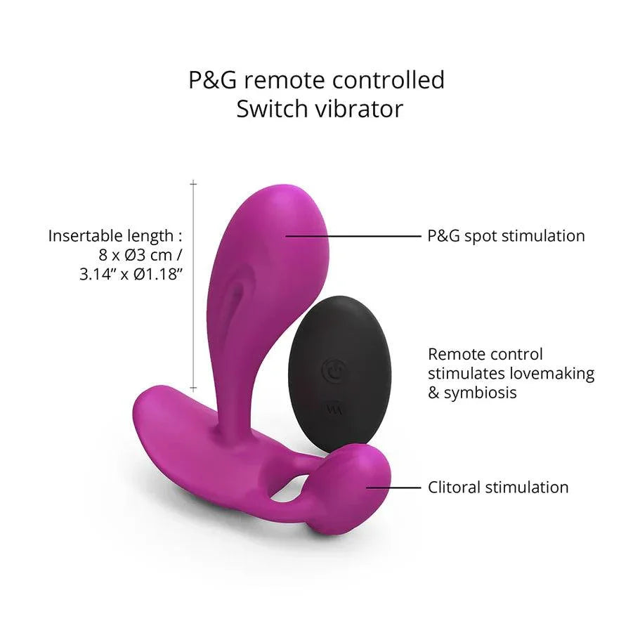 Love to Love Witty Rechargeable Remote-Controlled Silicone P & G Vibrator - Buy At Luxury Toy X - Free 3-Day Shipping