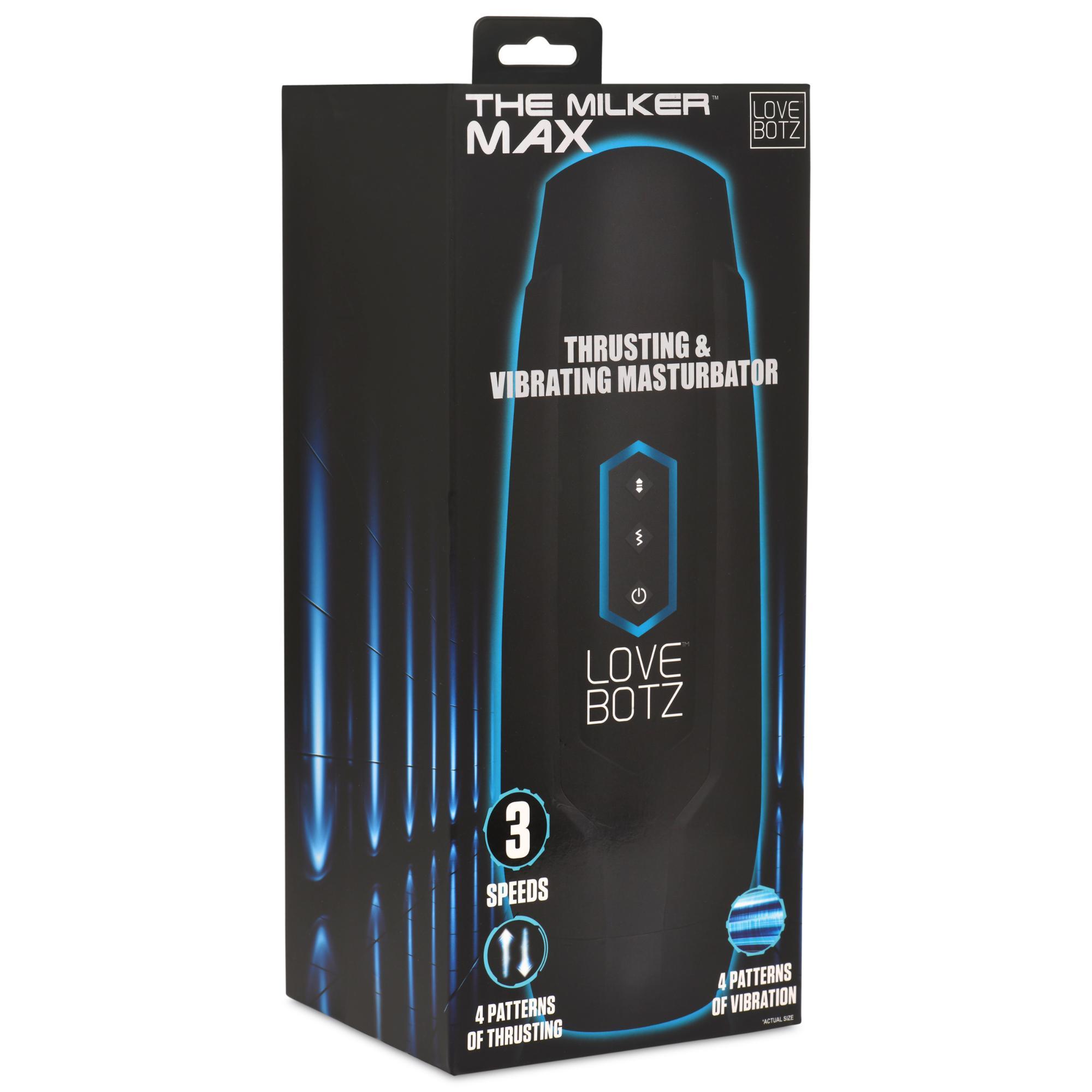 LoveBotz The Milker Max 14X Thrusting & Vibrating Masturbator - Buy At Luxury Toy X - Free 3-Day Shipping