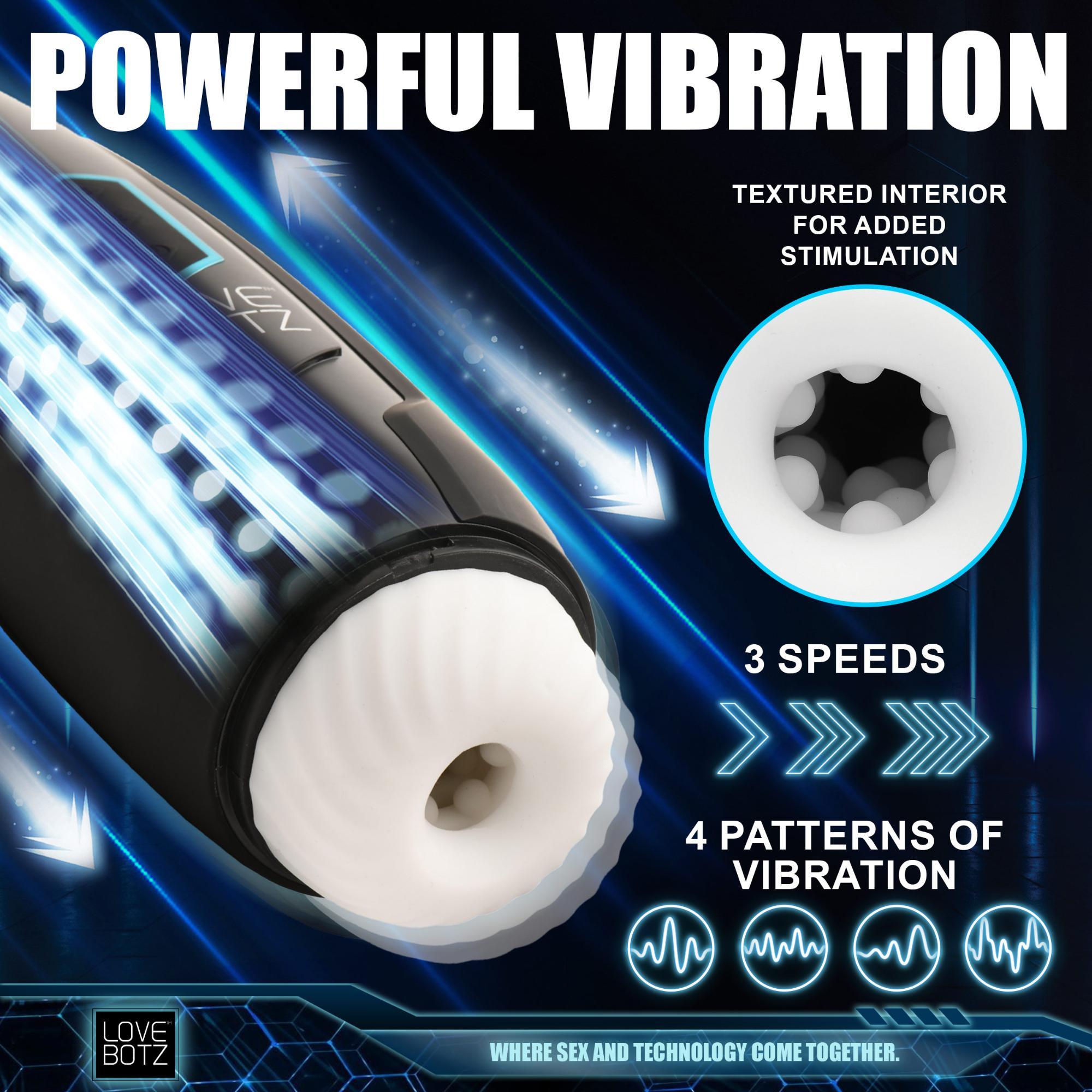 LoveBotz The Milker Max 14X Thrusting & Vibrating Masturbator - Buy At Luxury Toy X - Free 3-Day Shipping