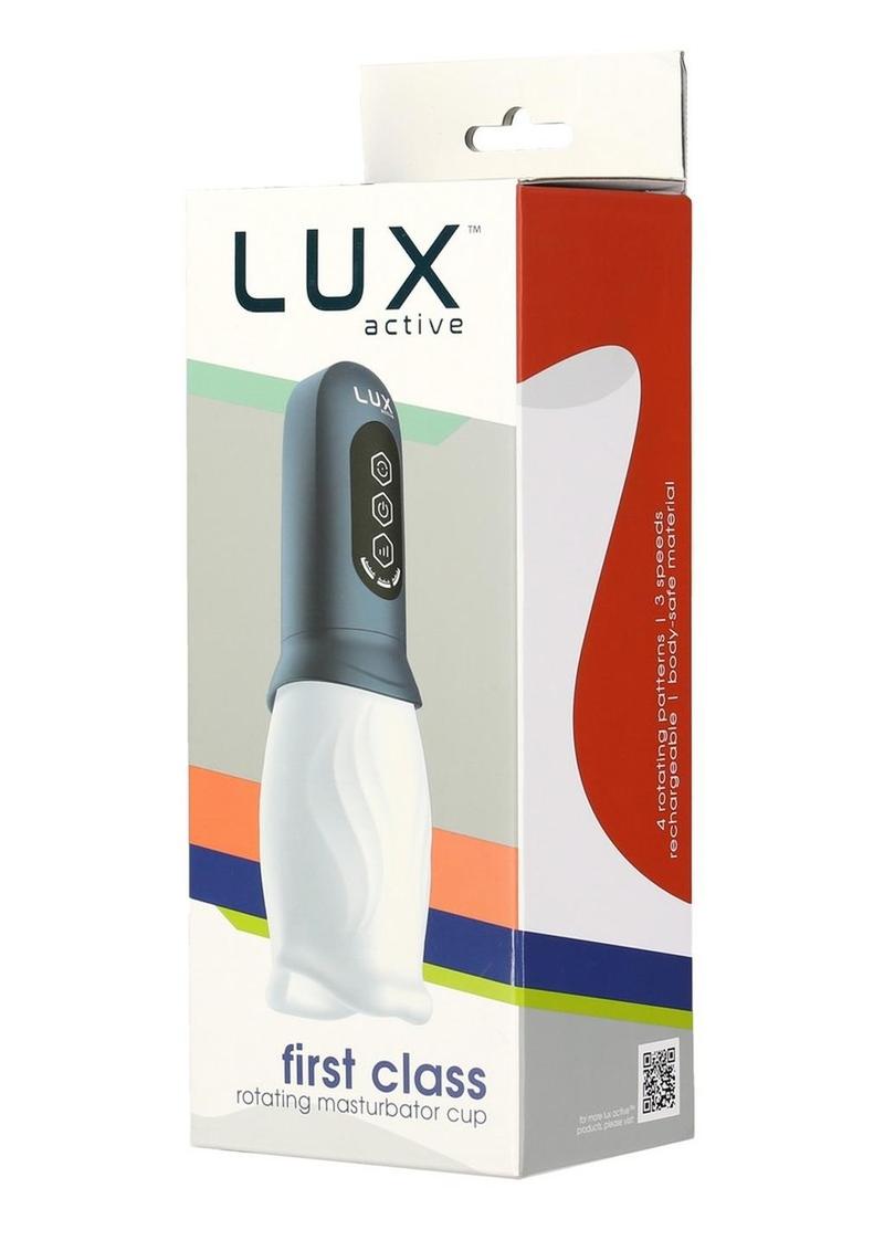 LUX Active First Class Rechargeable Rotating Masturbator Cup - Buy At Luxury Toy X - Free 3-Day Shipping