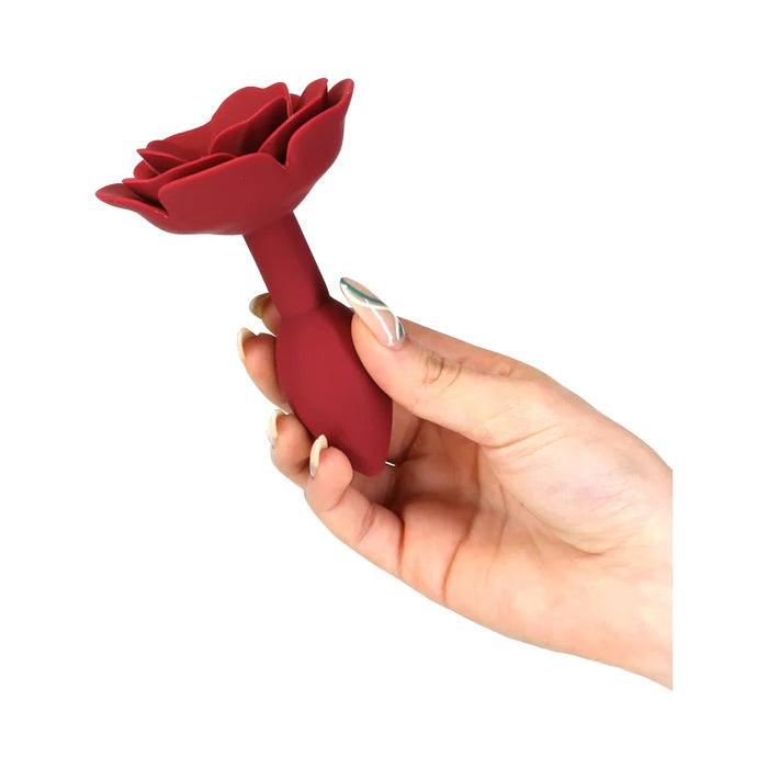 Lux Active Rose Silicone Butt Plug - Buy At Luxury Toy X - Free 3-Day Shipping