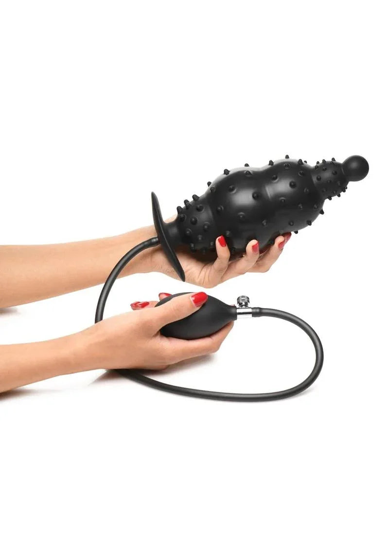 Master Series Ass Puffer Nubbed Inflatable Silicone Anal Plug - Buy At Luxury Toy X - Free 3-Day Shipping