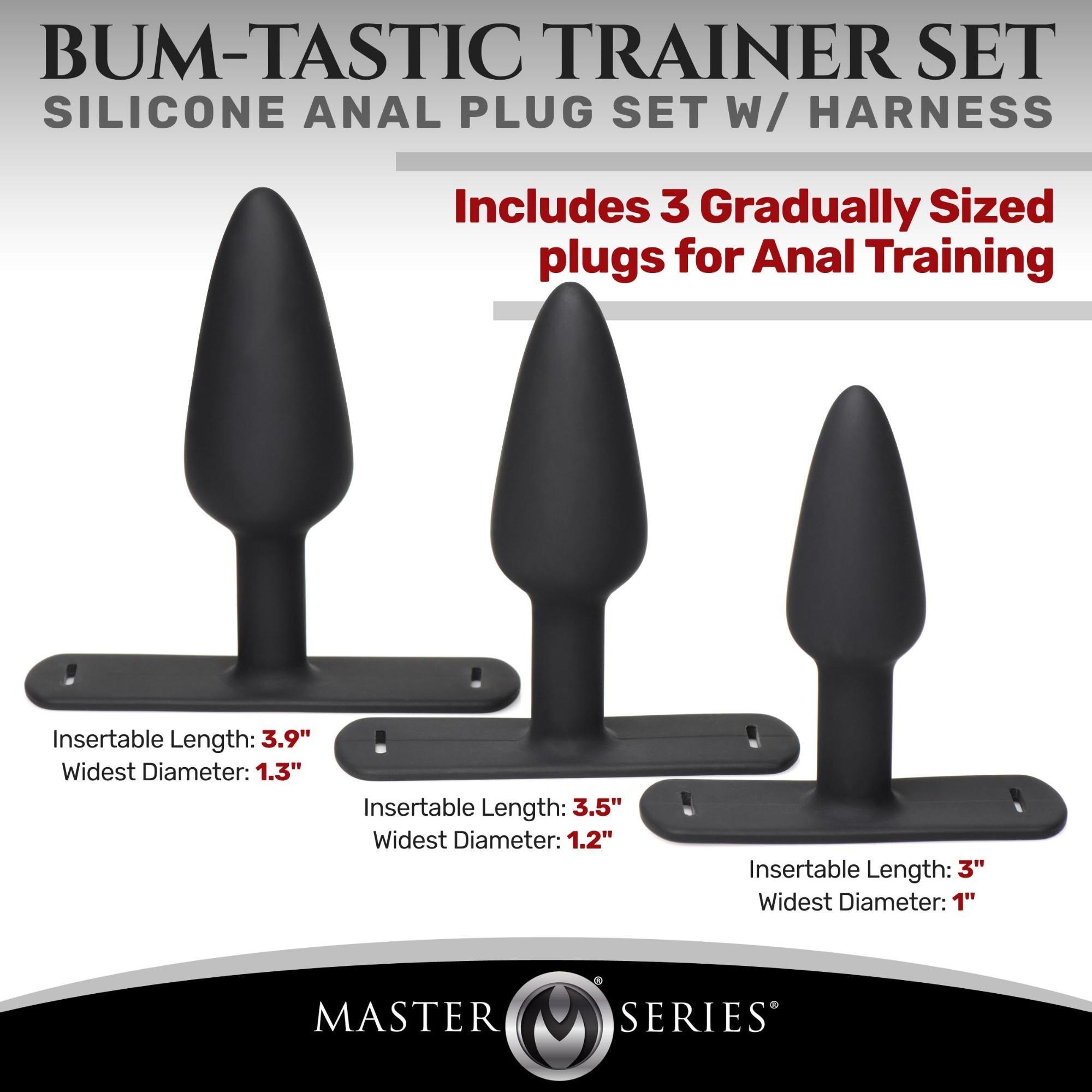 Master Series Bum-Tastic Trainer Silicone Pegging Set (3 Piece) - Buy At Luxury Toy X - Free 3-Day Shipping