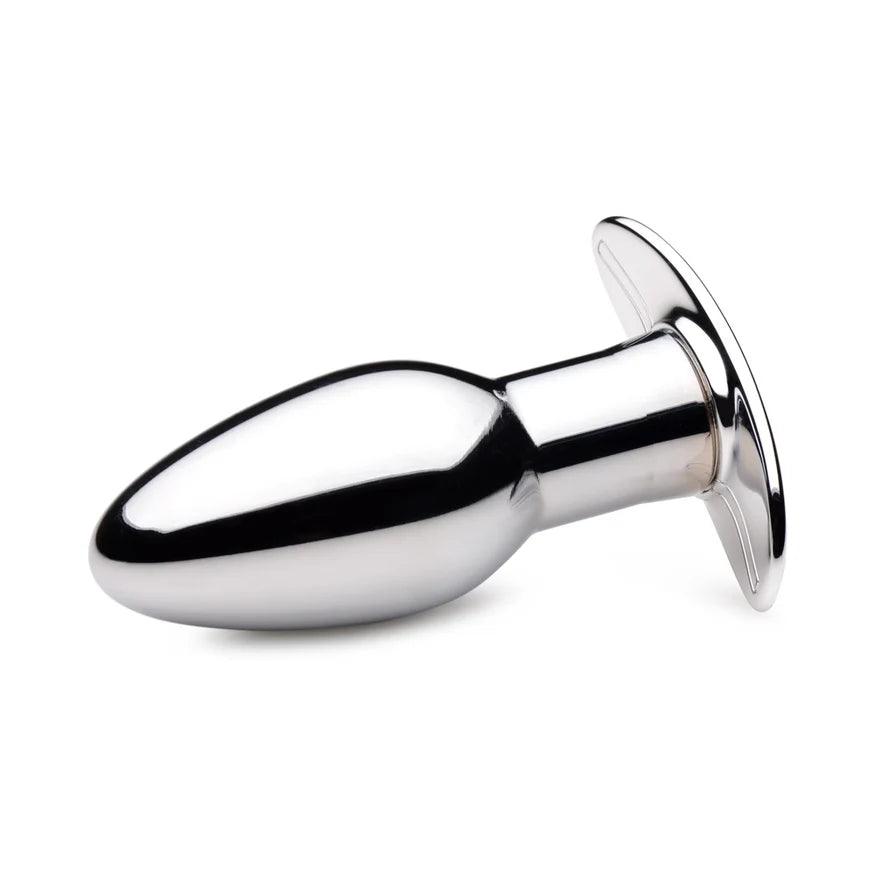 Master Series Chrome Blast 7X Rechargeable Anal Plug with Remote Control - Small - Buy At Luxury Toy X - Free 3-Day Shipping