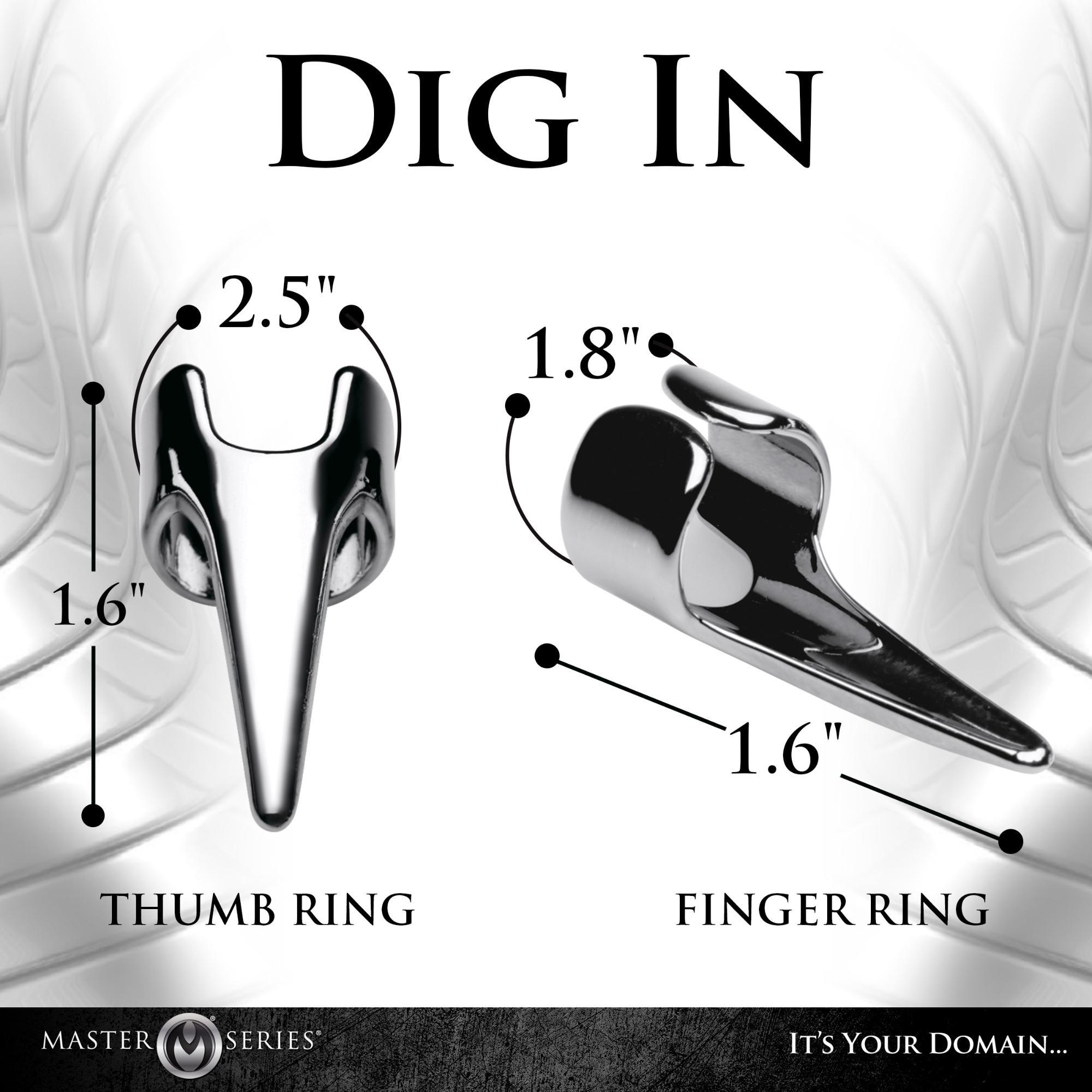 Master Series Clawed Sensation Stainless Steel Play Rings (5 Piece) - Buy At Luxury Toy X - Free 3-Day Shipping
