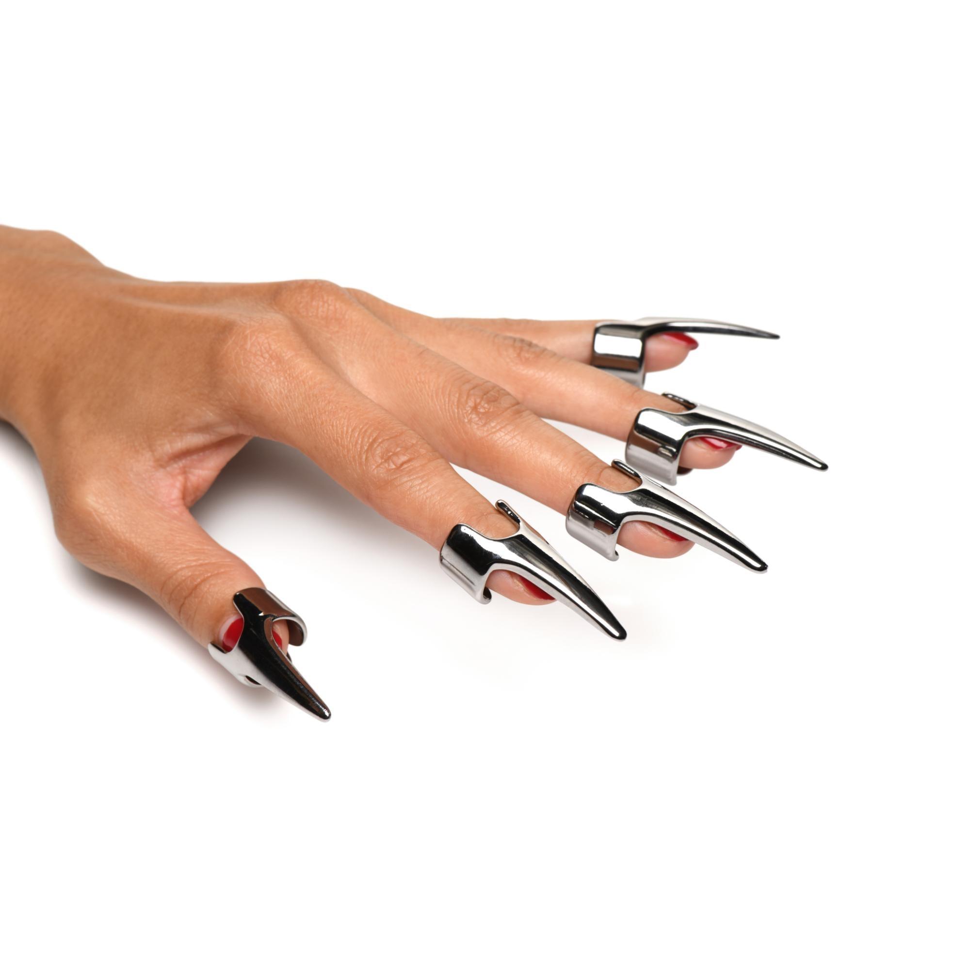 Master Series Clawed Sensation Stainless Steel Play Rings (5 Piece) - Buy At Luxury Toy X - Free 3-Day Shipping