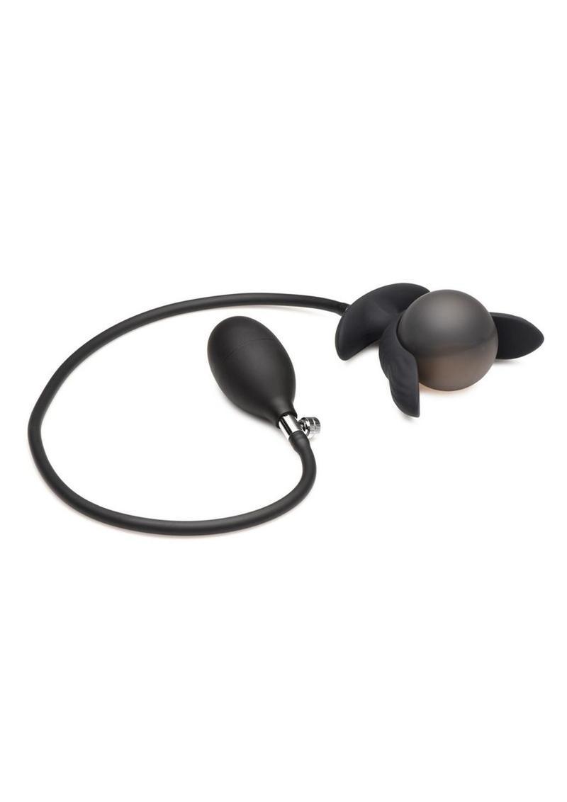 Master Series Dark Pearl Inflatable Rechargeable Vibrating Butt Plug - Buy At Luxury Toy X - Free 3-Day Shipping