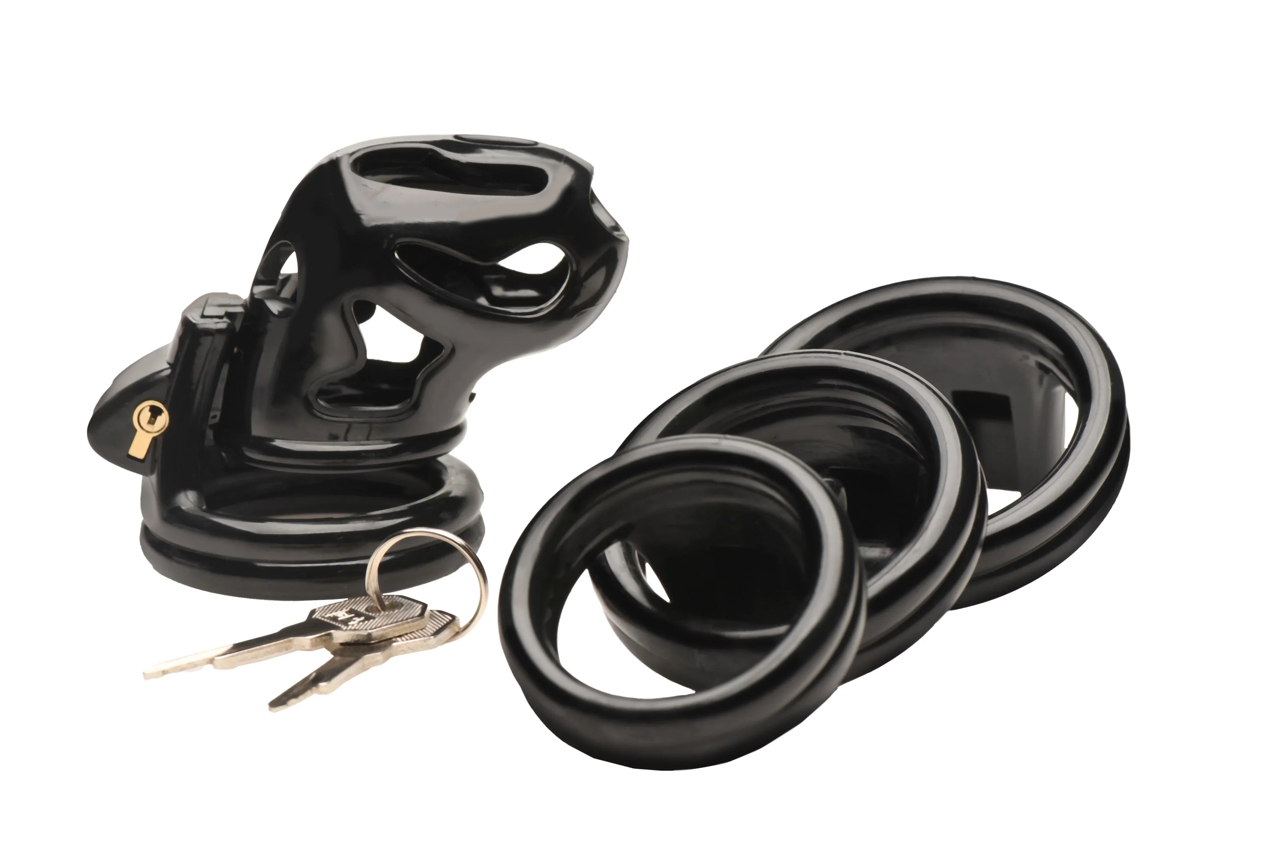 Master Series Hard Stop Double Ring Chastity Cage - Buy At Luxury Toy X - Free 3-Day Shipping