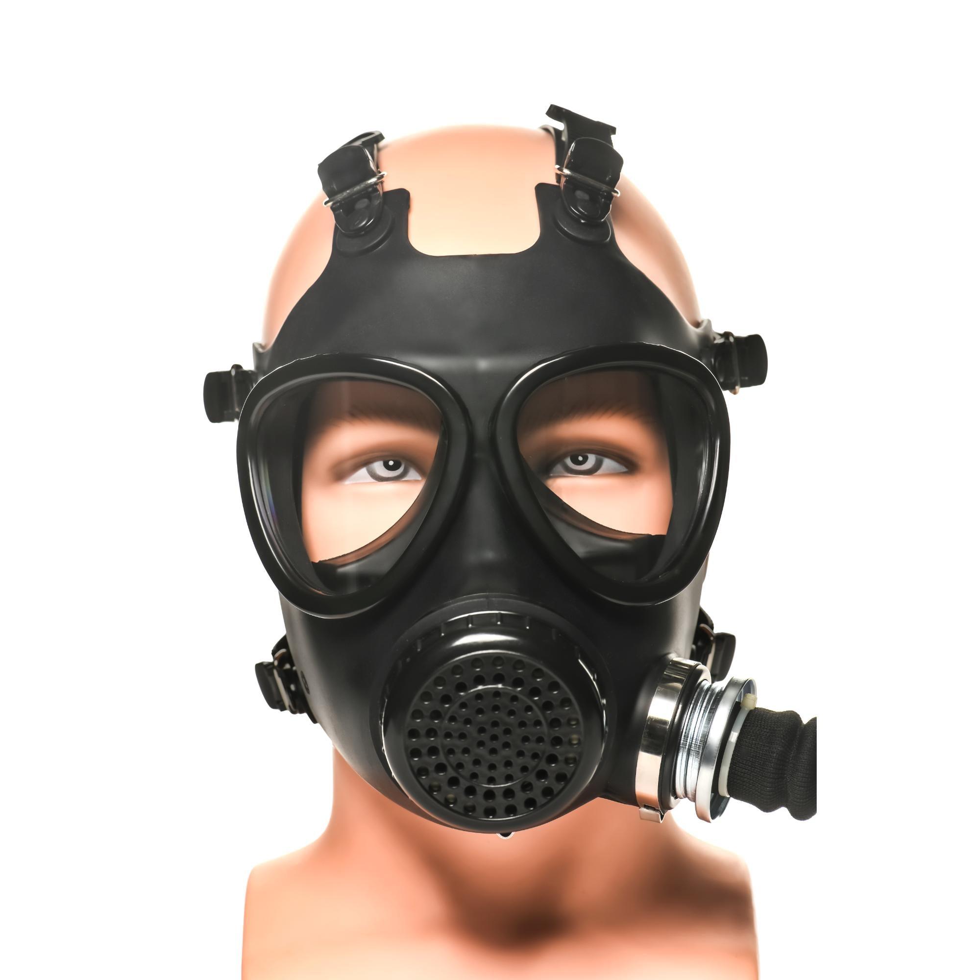 Master Series Inhaler Gas Mask with Bottle - Black/White - Buy At Luxury Toy X - Free 3-Day Shipping