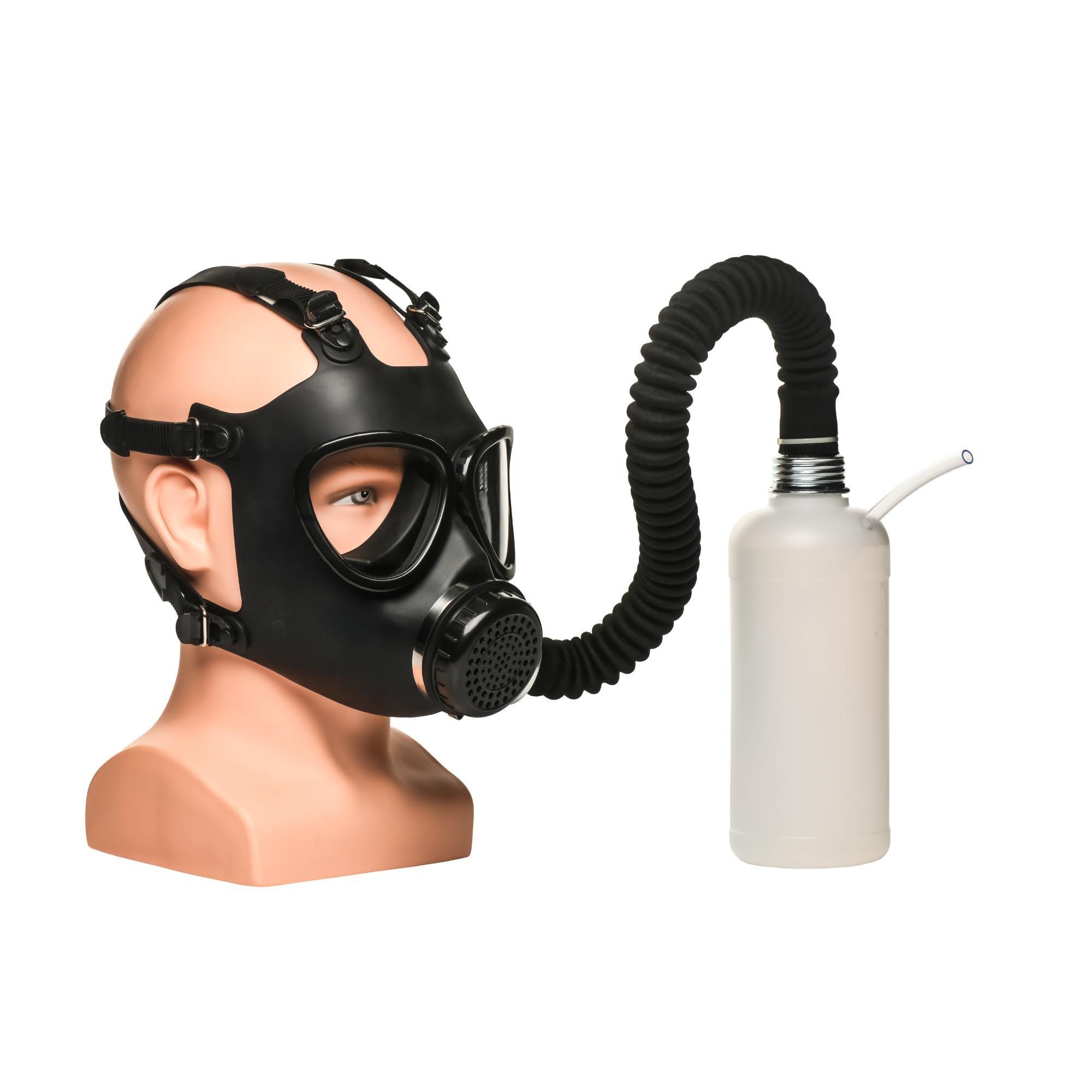 Master Series Inhaler Gas Mask with Bottle - Black/White - Buy At Luxury Toy X - Free 3-Day Shipping