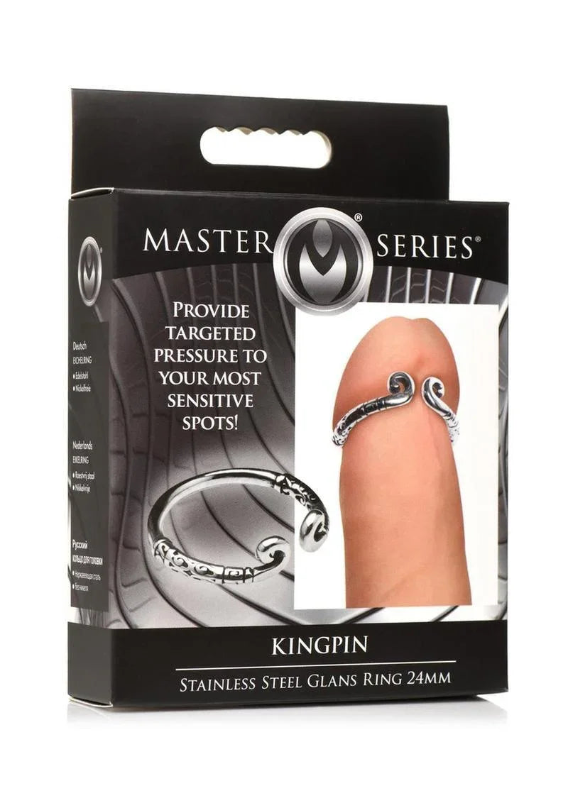 Master Series Kingpin Stainless Steel Glans Ring 24mm - Buy At Luxury Toy X - Free 3-Day Shipping