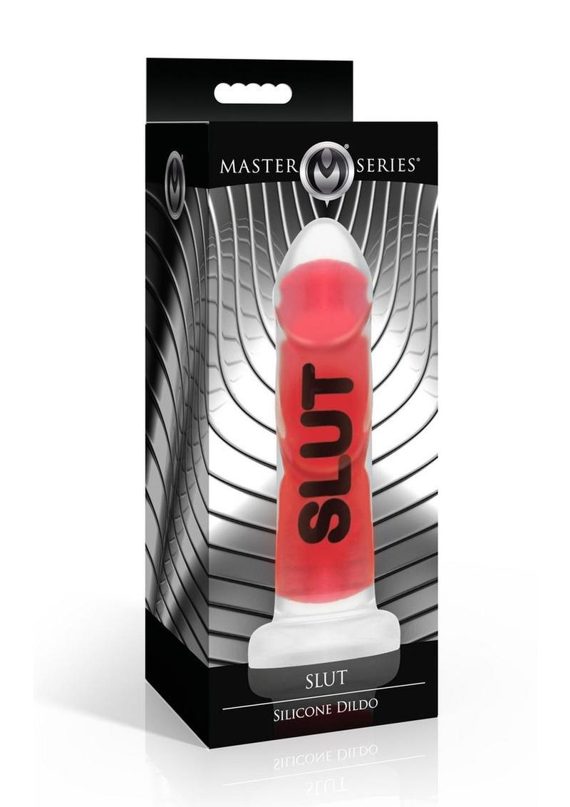 Master Series SLUT Silicone Dildo - Buy At Luxury Toy X - Free 3-Day Shipping
