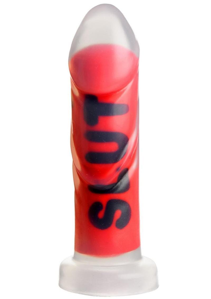 Master Series SLUT Silicone Dildo - Buy At Luxury Toy X - Free 3-Day Shipping