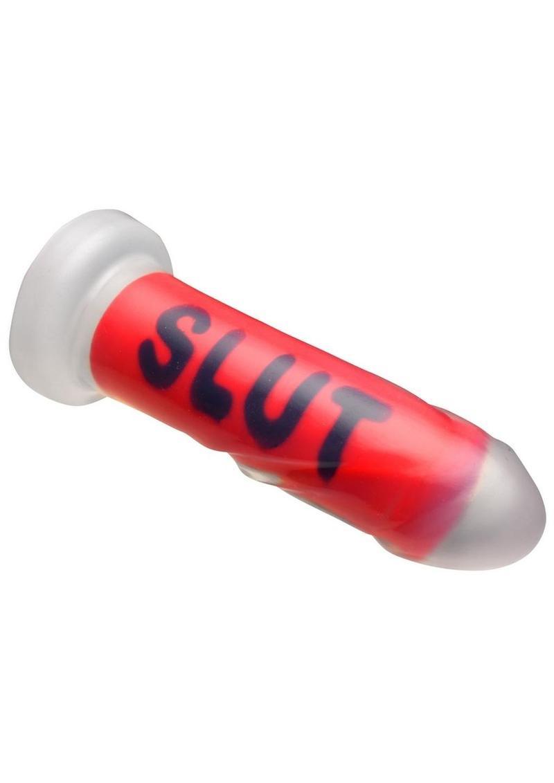 Master Series SLUT Silicone Dildo - Buy At Luxury Toy X - Free 3-Day Shipping