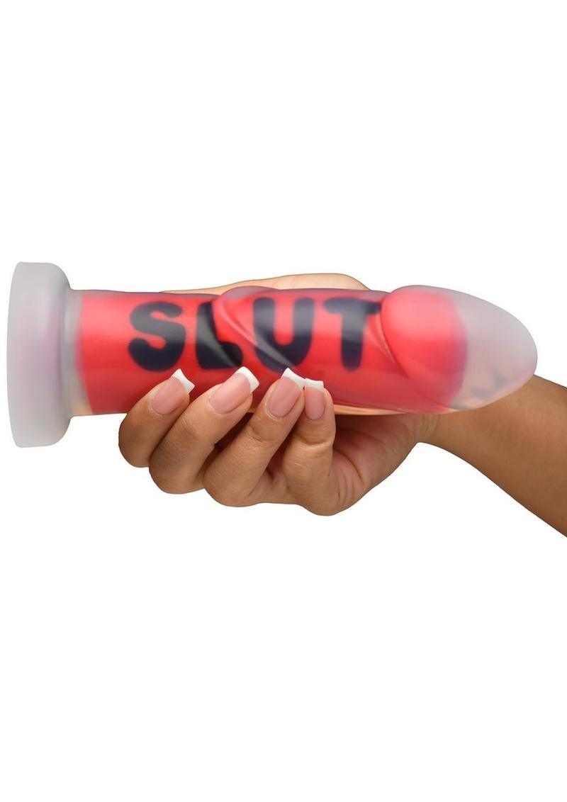 Master Series SLUT Silicone Dildo - Buy At Luxury Toy X - Free 3-Day Shipping