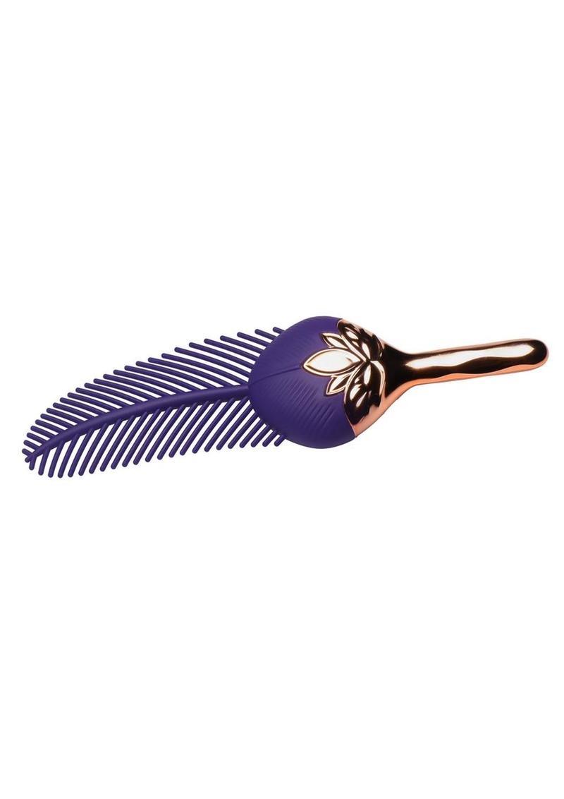 Master Series The Tickler Vibrating Rechargeable Silicone Feather Tickler - Buy At Luxury Toy X - Free 3-Day Shipping