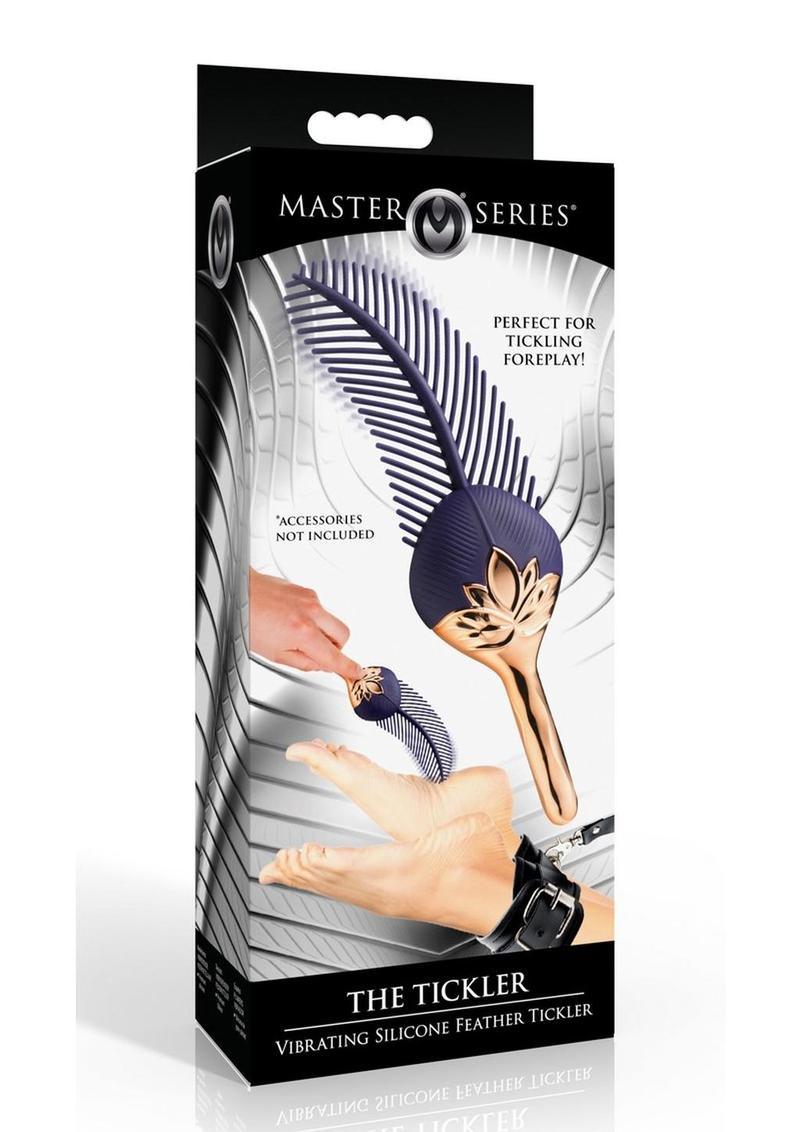 Master Series The Tickler Vibrating Rechargeable Silicone Feather Tickler - Buy At Luxury Toy X - Free 3-Day Shipping