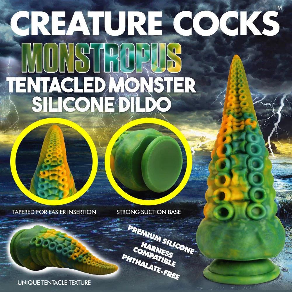 Monstropus Tentacled Monster Silicone Dildo - Buy At Luxury Toy X - Free 3-Day Shipping