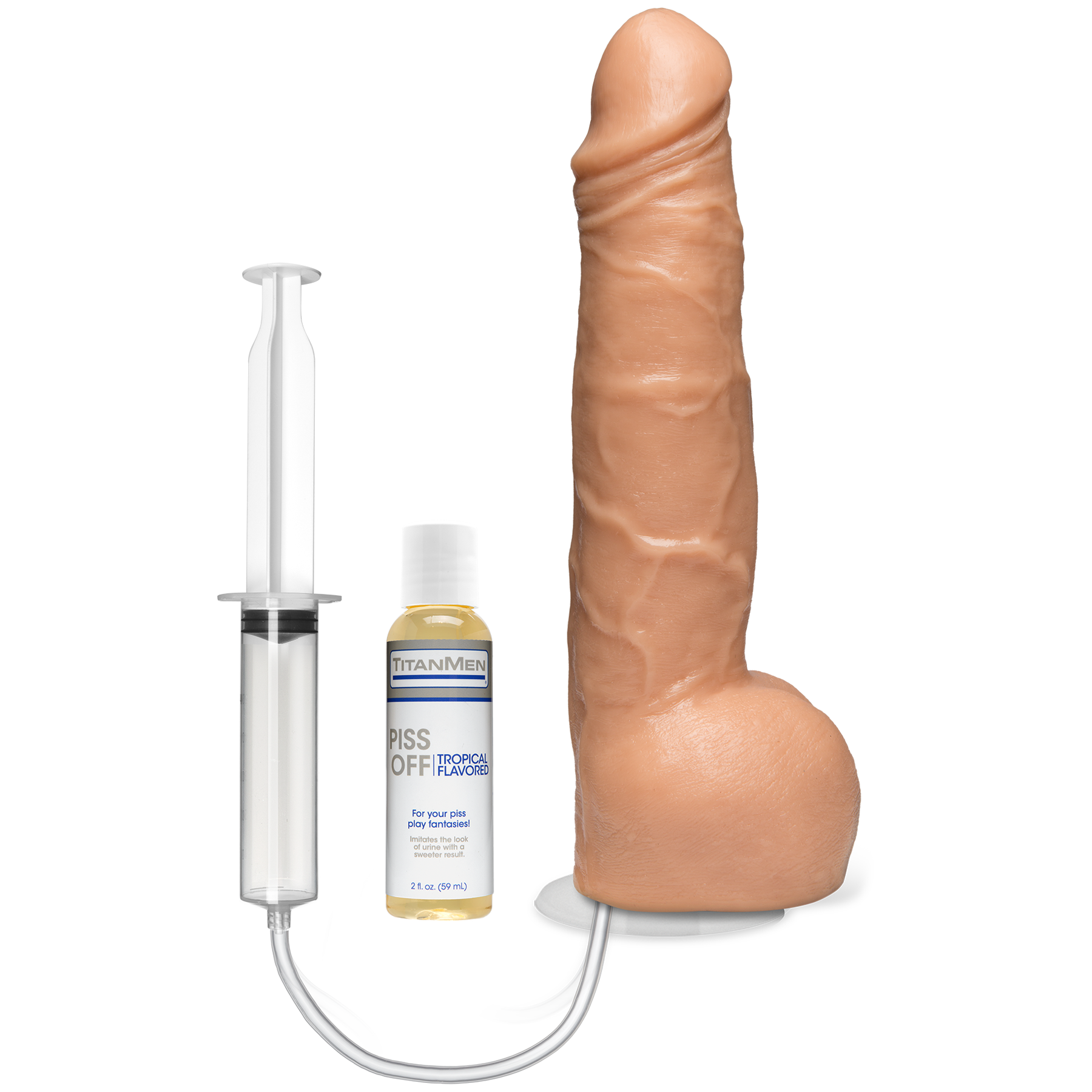 TitanMen - PissOff - Squirting Cock - With Removable Vac-U-Lock Suction Cup