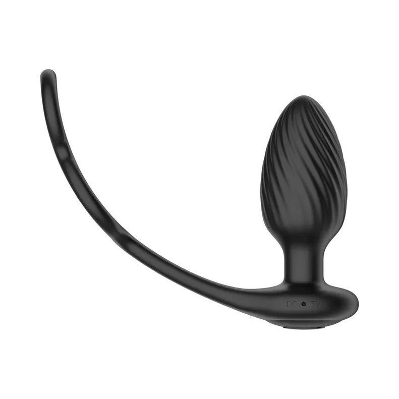 Nexus Tornado Cock and Ball Ring Rotating and Vibrating Butt Plug with Nexus Tornado Cock and Ball Ring Rotating and Vibrating Butt Plug with