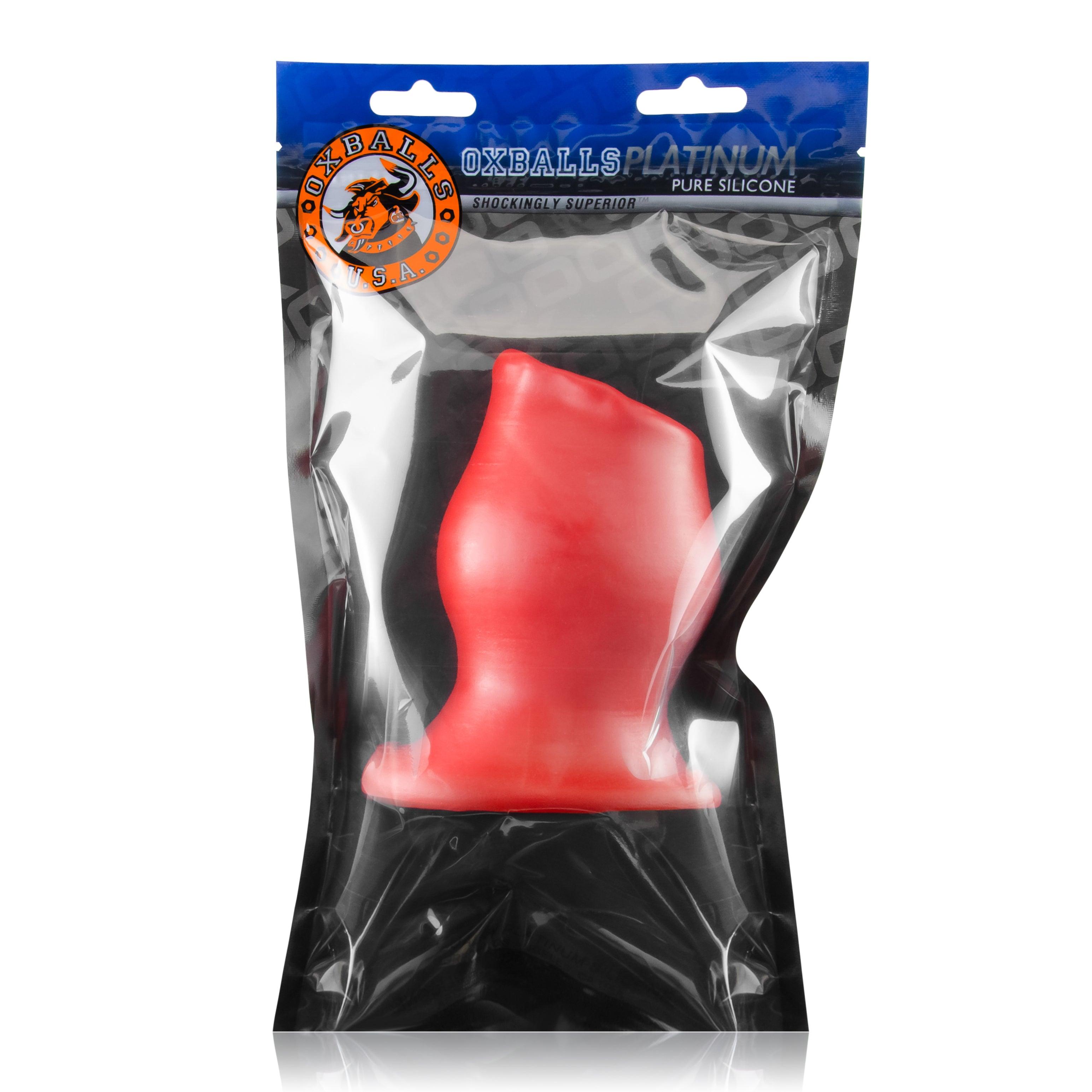 Oxballs Pighole Hollow Plug Red - Buy At Luxury Toy X - Free 3-Day Shipping