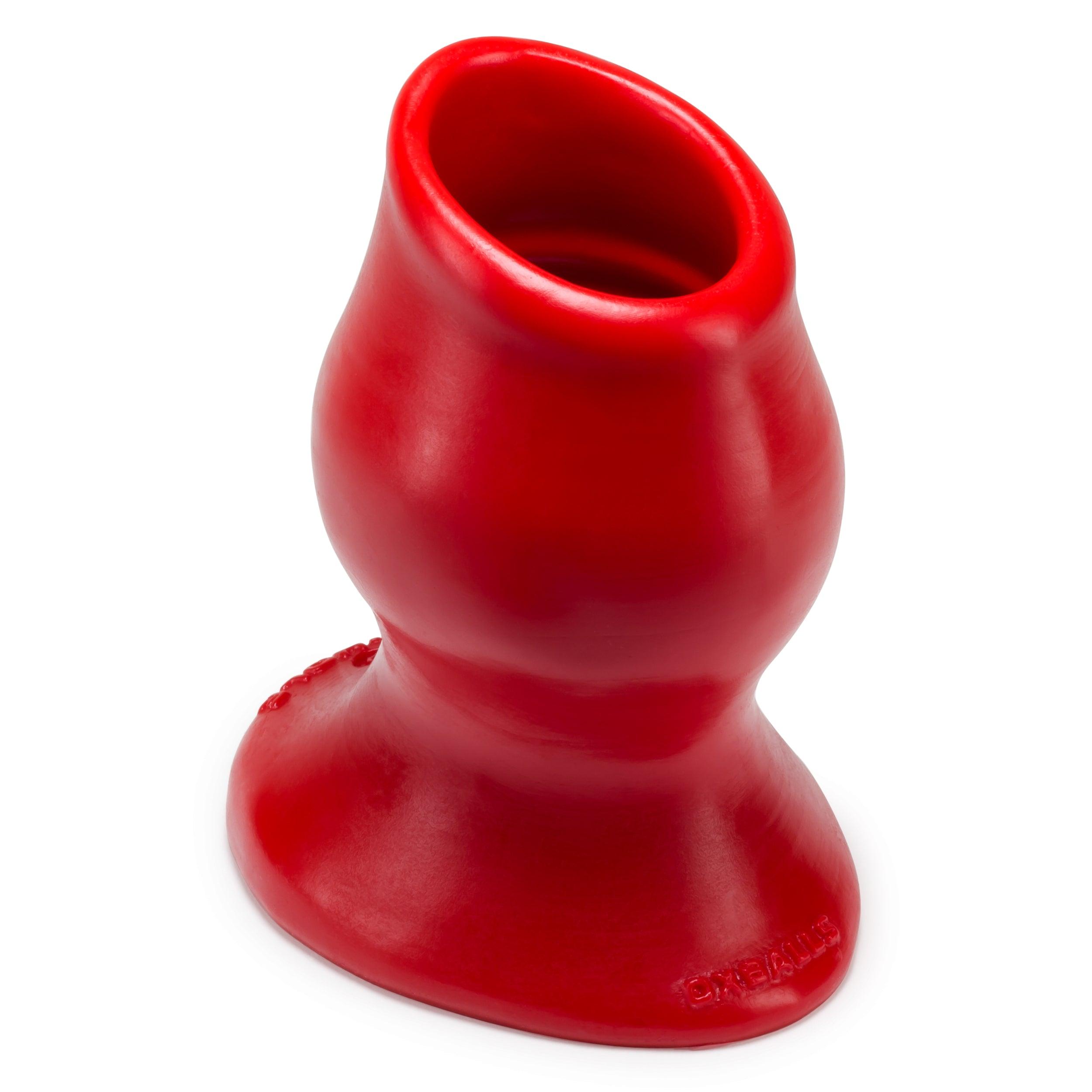 Oxballs Pighole Hollow Plug Red - Buy At Luxury Toy X - Free 3-Day Shipping
