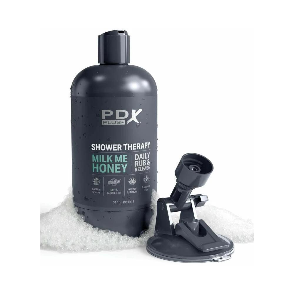 PDX Plus Shower Therapy Milk Me Honey Discreet Stroker - Buy At Luxury Toy X - Free 3-Day Shipping