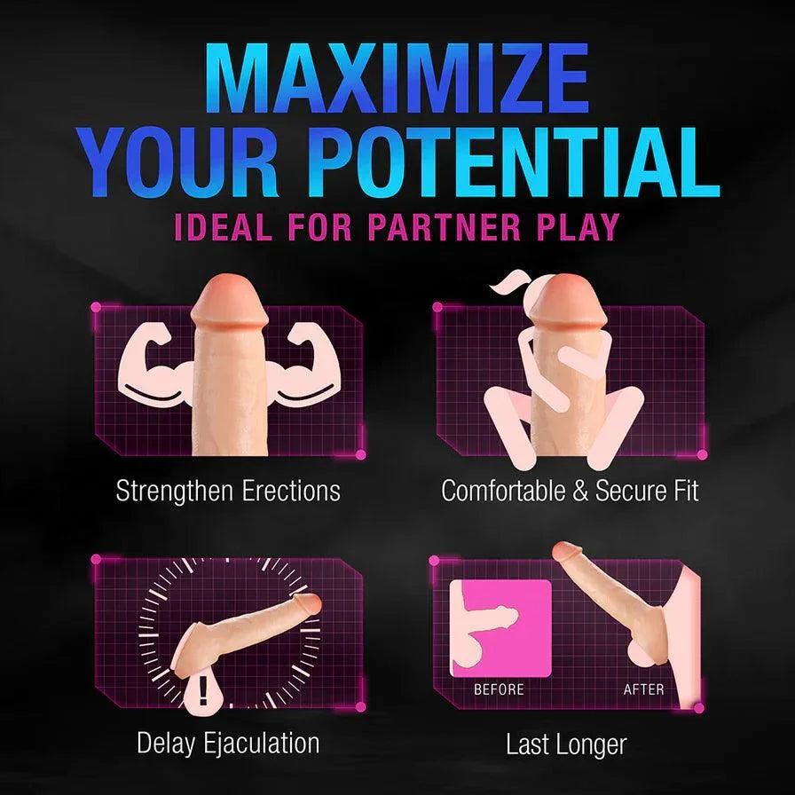 Performance Plus Thrive Silicone Penis Xtender 2.5in - Buy At Luxury Toy X - Free 3-Day Shipping