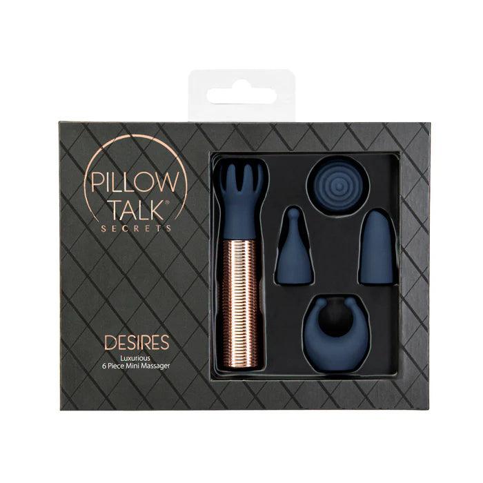Pillow Talk Secrets Desires 6-Piece Silicone Mini Massager Set - Buy At Luxury Toy X - Free 3-Day Shipping
