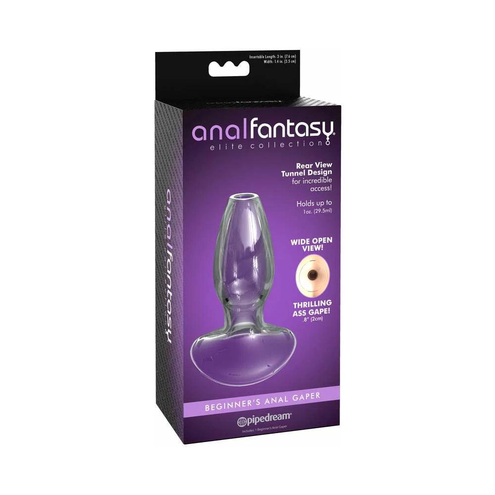 Pipedream Anal Fantasy Elite Collection Beginner's Anal Gaper Glass Tunnel Plug - Buy At Luxury Toy X - Free 3-Day Shipping