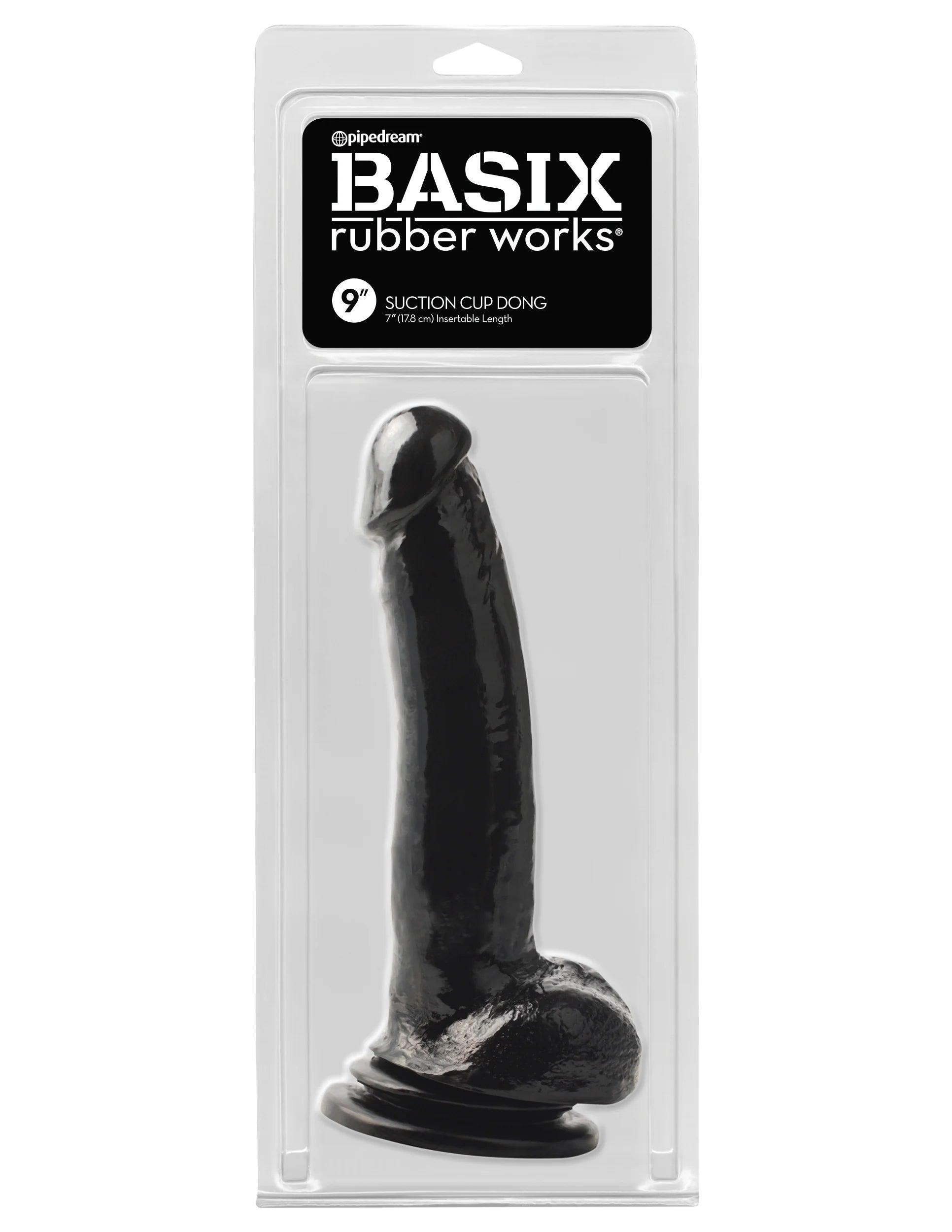 Pipedream Basix Rubber Works Suction Cup Dong 9in - Buy At Luxury Toy X - Free 3-Day Shipping