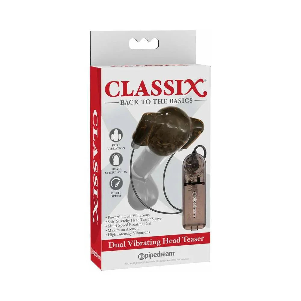 Pipedream Classix Dual Vibrating Head Teaser Glans Massager Pipedream Classix Dual Vibrating Head Teaser Glans Massager