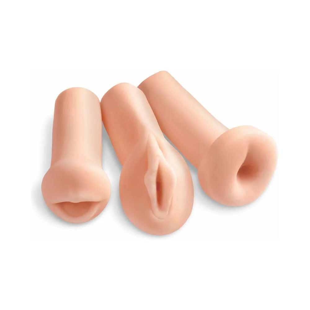Pipedream Extreme Toyz All 3 Holes Masturbator Kit (4 Pieces) - Buy At Luxury Toy X - Free 3-Day Shipping