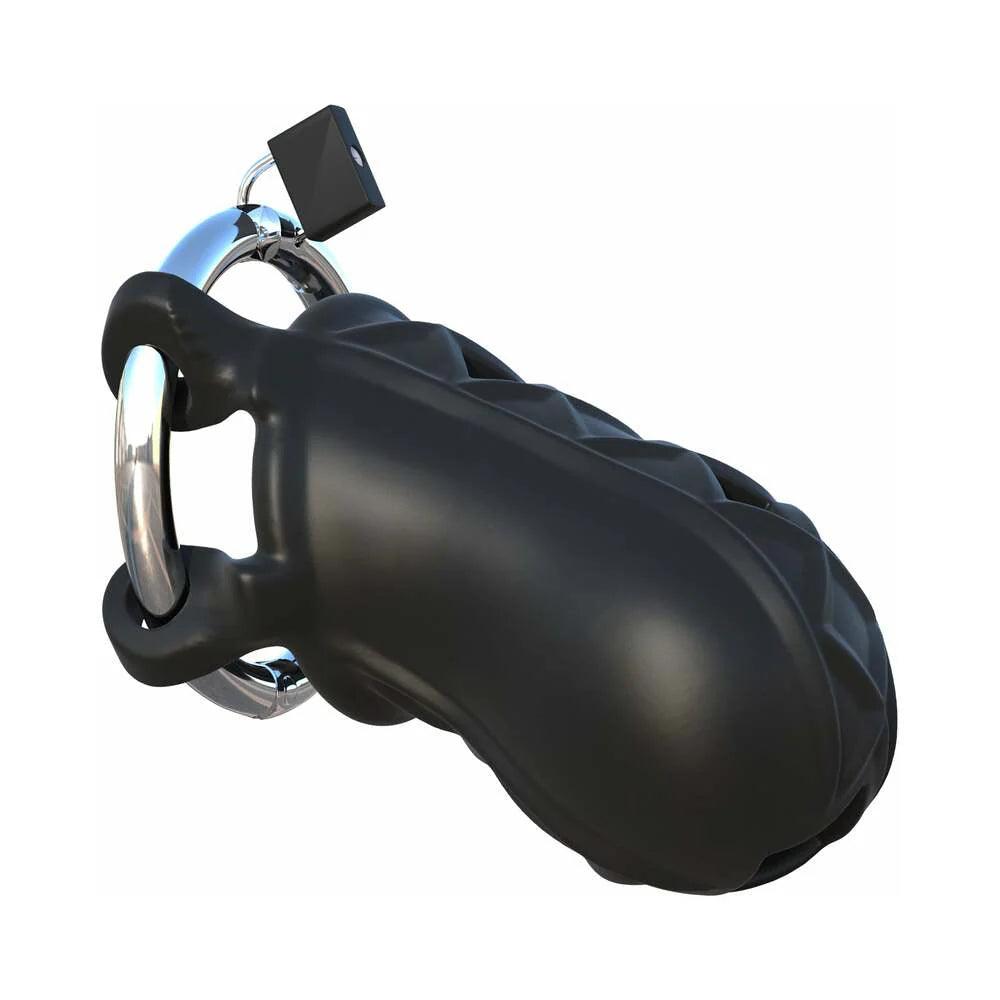 Pipedream Fantasy C-Ringz Extreme Silicone Cock Blocker Locking Chastity Cage - Buy At Luxury Toy X - Free 3-Day Shipping