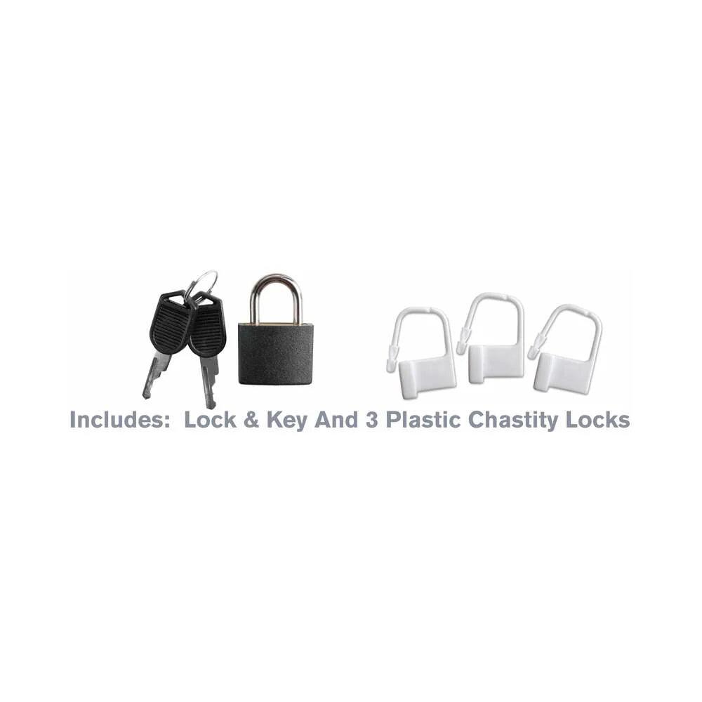 Pipedream Fantasy C-Ringz Extreme Silicone Cock Blocker Locking Chastity Cage - Buy At Luxury Toy X - Free 3-Day Shipping