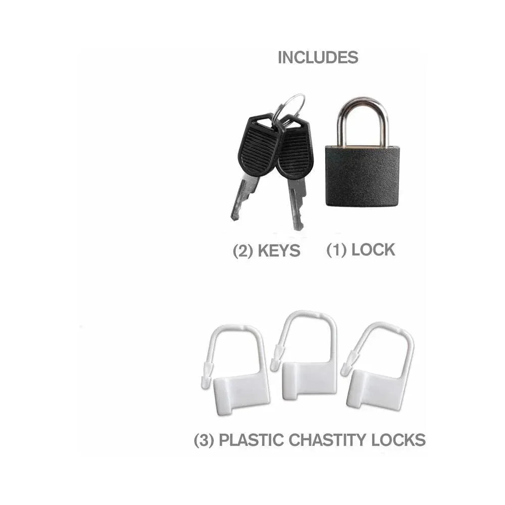 Pipedream Fantasy C-Ringz Hardcore Silicone Cock Blocker Locking Chastity Cage - Buy At Luxury Toy X - Free 3-Day Shipping