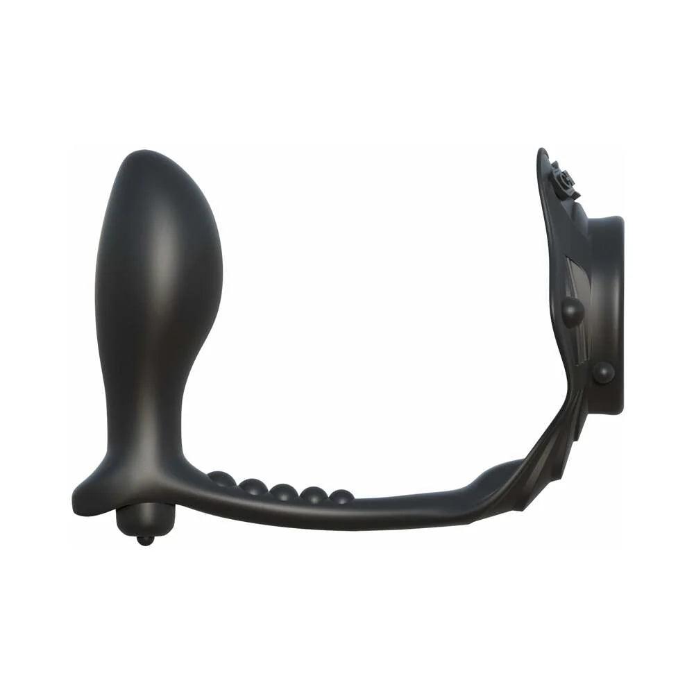 Pipedream Fantasy C-Ringz Rock Hard Ass-Gasm Vibrating Silicone Cockring With Anal Plug - Buy At Luxury Toy X - Free 3-Day Shipping