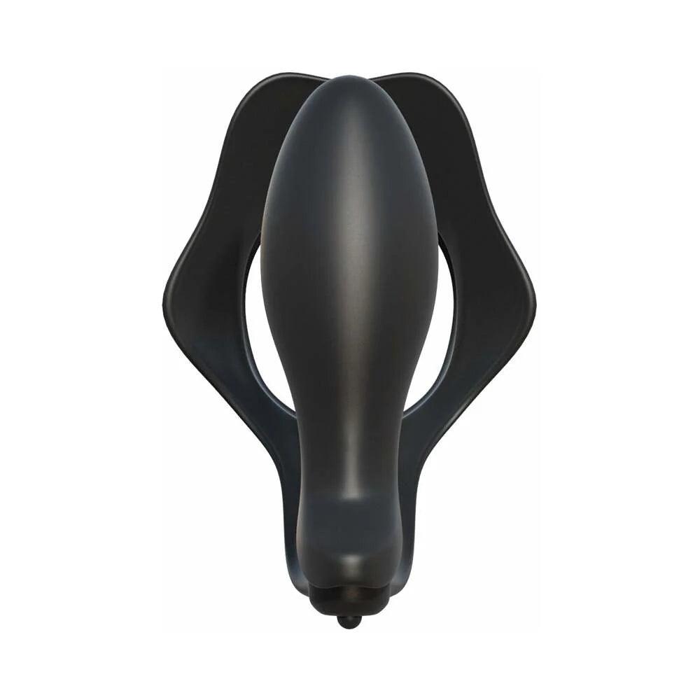 Pipedream Fantasy C-Ringz Rock Hard Ass-Gasm Vibrating Silicone Cockring With Anal Plug - Buy At Luxury Toy X - Free 3-Day Shipping