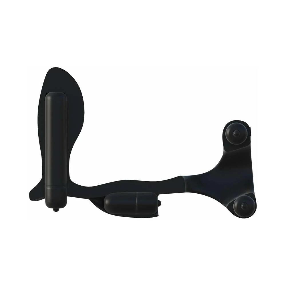 Pipedream Fantasy C-Ringz Ultimate Ass-Gasm Vibrating Silicone Cockring With Anal Plug - Buy At Luxury Toy X - Free 3-Day Shipping