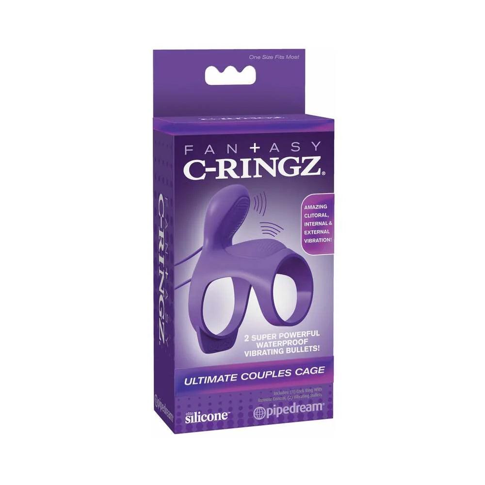 Pipedream Fantasy C-Ringz Ultimate Silicone Couples Cage Cock Ring - Buy At Luxury Toy X - Free 3-Day Shipping