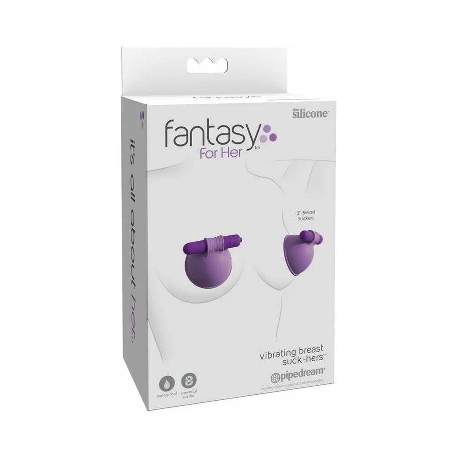 Pipedream Fantasy For Her Silicone Vibrating Breast Suck-Hers - Buy At Luxury Toy X - Free 3-Day Shipping