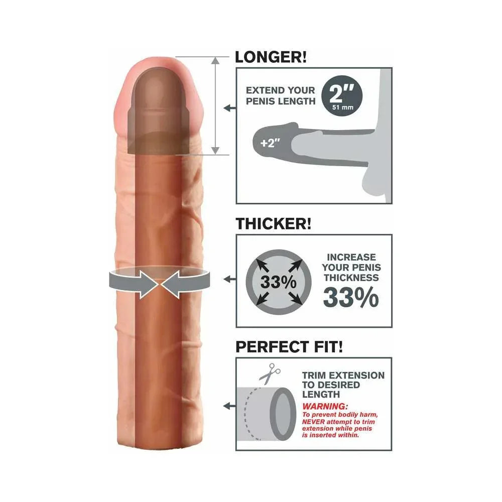 Pipedream Fantasy X-tensions Perfect 2 in. Extension - Buy At Luxury Toy X - Free 3-Day Shipping