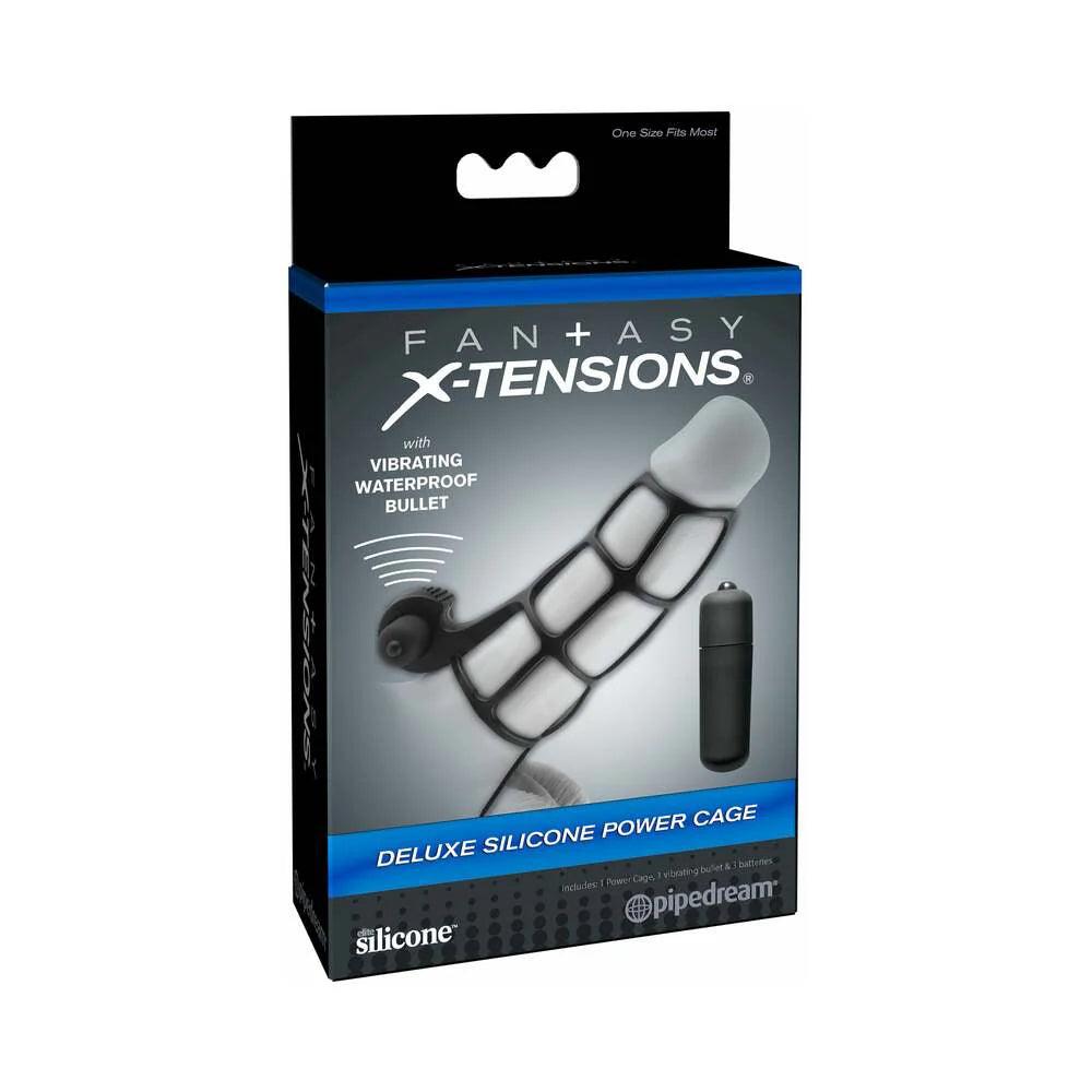 Pipedream Fantasy X-tensions Vibrating Deluxe Silicone Power Cage - Buy At Luxury Toy X - Free 3-Day Shipping