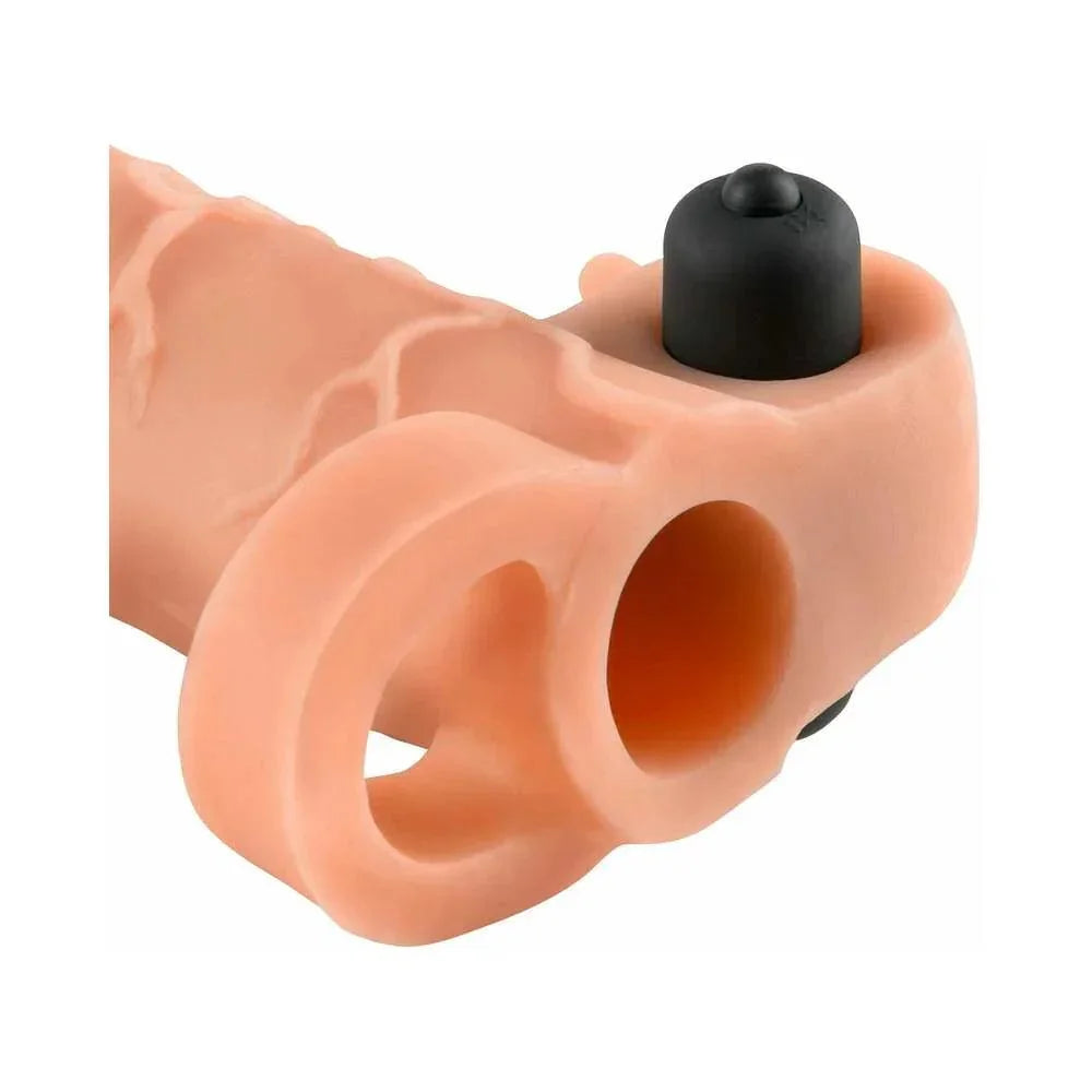 Pipedream Fantasy X-tensions Vibrating Real Feel 1 in. Extension With Ball Strap - Buy At Luxury Toy X - Free 3-Day Shipping