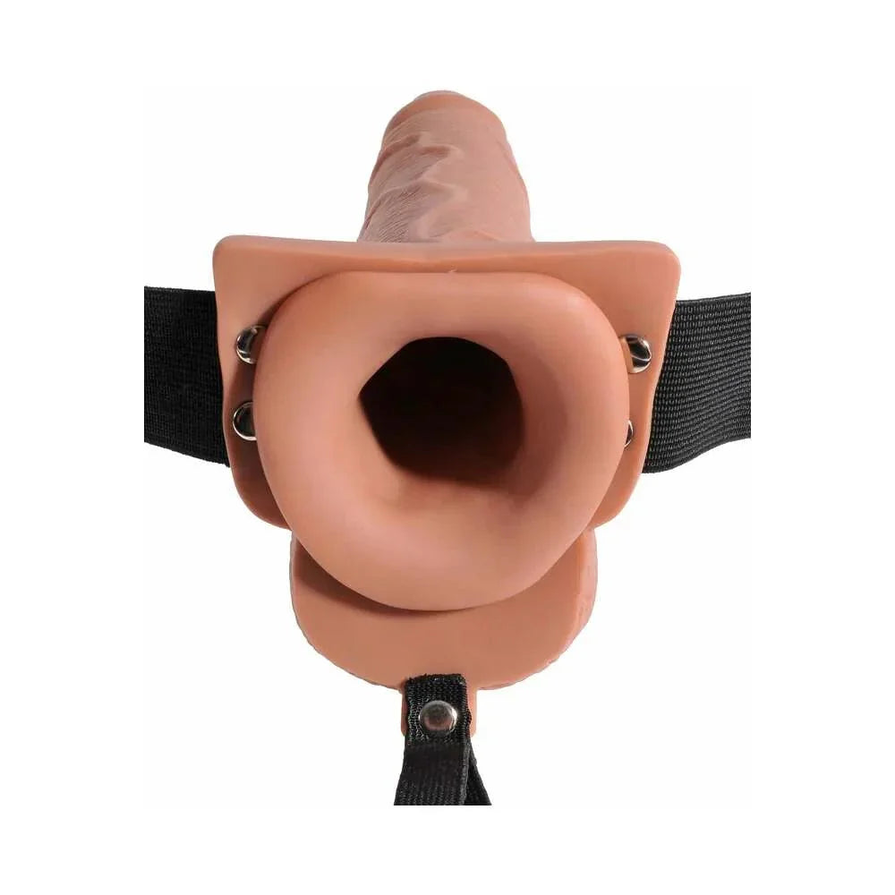 Pipedream Fetish Fantasy Series 7.5 in. Hollow Squirting Strap-On With Balls - Buy At Luxury Toy X - Free 3-Day Shipping