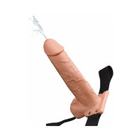 Pipedream Fetish Fantasy Series 9 in. Hollow Squirting Strap-On With Balls