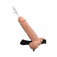 Pipedream Fetish Fantasy Series 9 in. Hollow Squirting Strap-On With Balls